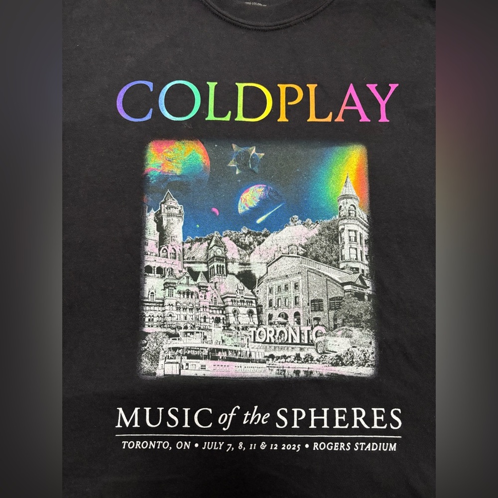 Coldplay Toronto Exclusive T-Shirt - Picture 2 of 5